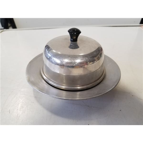 Vintage tin butter dish