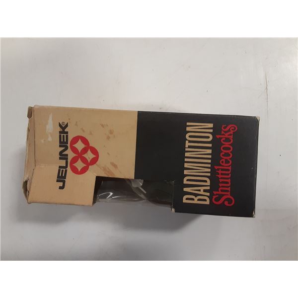 Lot of vintage badminton shuttlecocks in box