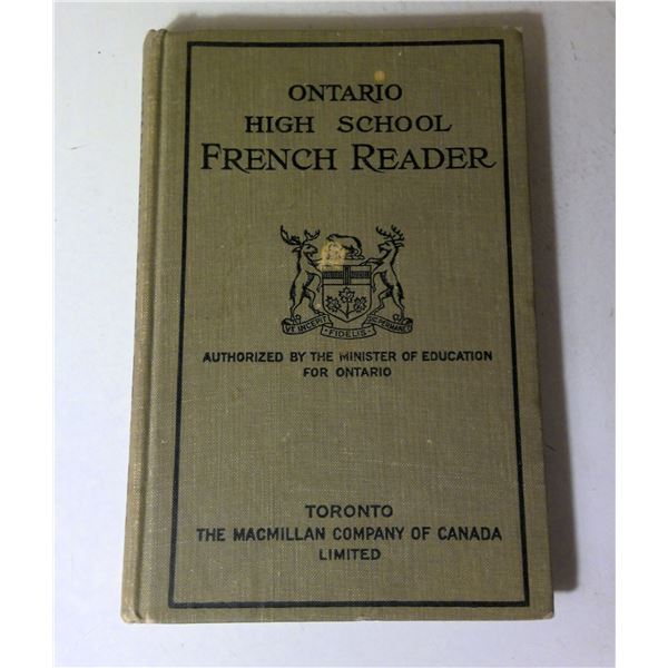 The Ontario High School French Reader - 1927