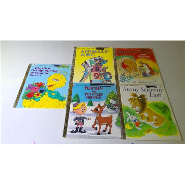 Lot of 5 vintage Little Golden Books