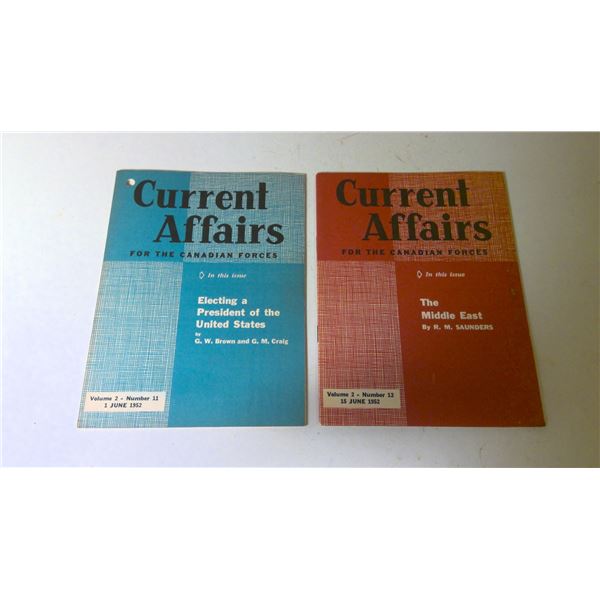 Current Affairs for the Canadian Forces 1952 issues