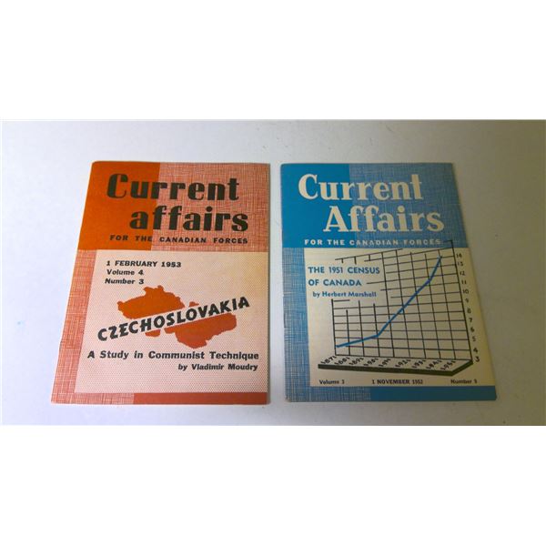 Current Affairs for the Canadian Forces 1952-1953 issues