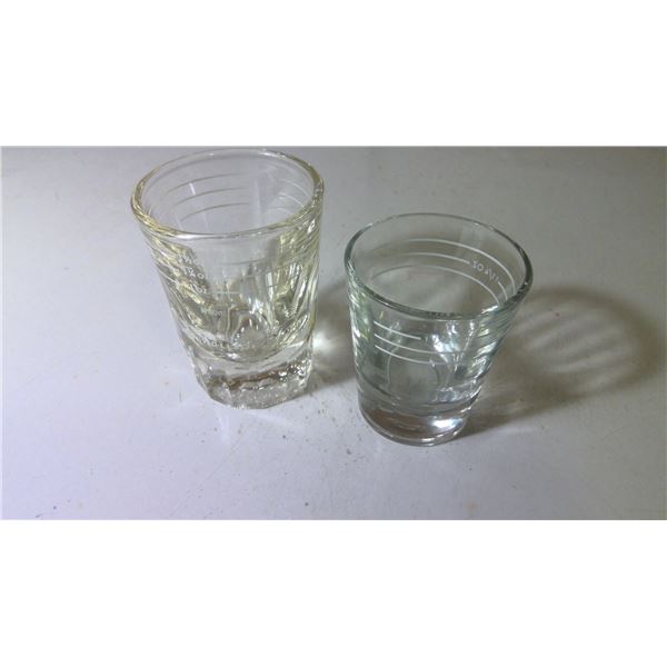 Liquor Licence Board of Ontario L.L.B.O vintage shot glasses