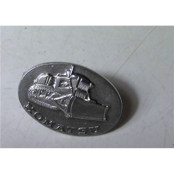 Vintage Komatsu Dozer Tie Clip (round)
