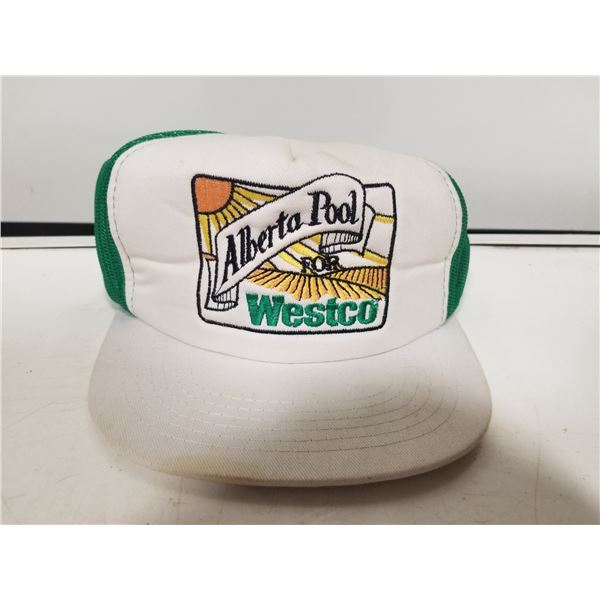 Vintage Alberta Pool Farming Snap Back Hat