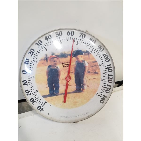 Vintage "You Been Farming Long?" Thermometer