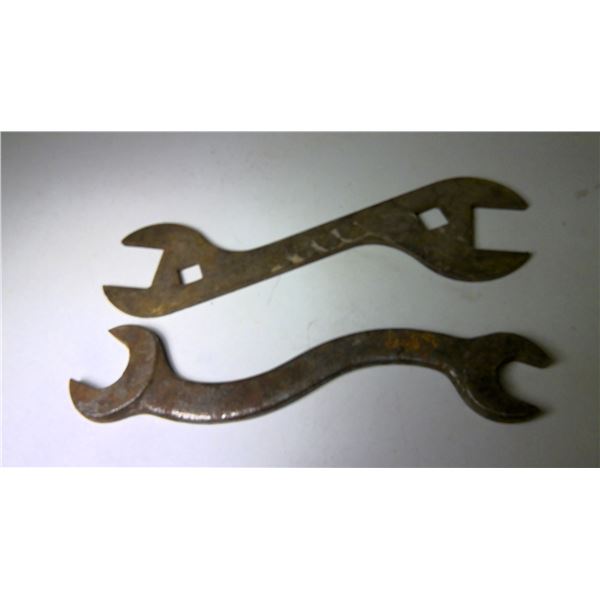 Lot of 2 Antique Impliment Wrenches