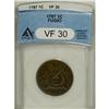 Image 1 : 1787 1C Fugio Cent, STATES UNITED, Cinquefoils VF30 AN