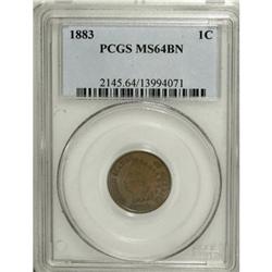 1883 1C Brown MS64 PCGS
