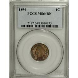 1894 1C Brown MS64 PCGS