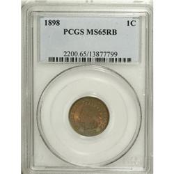 1898 1C Red and Brown MS65 PCGS