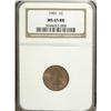 1901 1C Red and Brown MS65 NGC