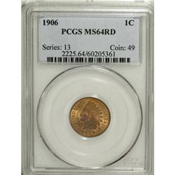 1906 1C Red MS64 PCGS