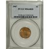1907 1C Red MS64 PCGS