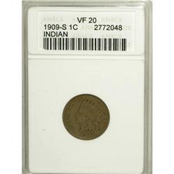 1909-S 1C VF20 ANACS