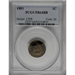 1883 1C Red and Brown PR64 PCGS