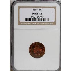 1893 1C Red and Brown PR64 NGC