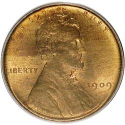 1909 VDB 1C Red and Brown MS65 PCGS