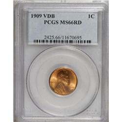 1909 VDB 1C Red MS66 PCGS