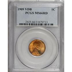 1909 VDB 1C Red MS66 PCGS