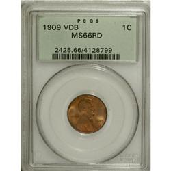 1909 VDB 1C Red MS66 PCGS