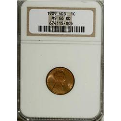 1909 VDB 1C Red MS66 NGC