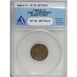 1909-S VDB 1C VF30 ANACS