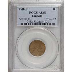 1909-S 1C AU50 PCGS