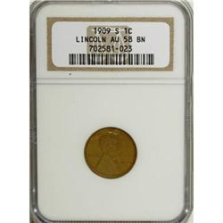 1909-S 1C AU58 NGC