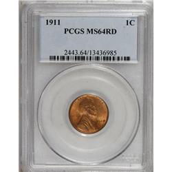 1911 1C Red MS64 PCGS