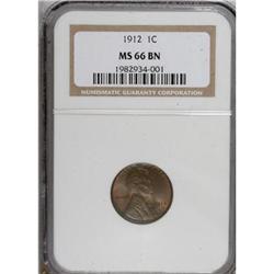 1912 1C Brown MS66 NGC