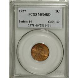 1927 1C Red MS66 PCGS