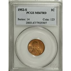 1952-S 1C Red MS67 PCGS