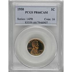 1950 1C Cameo PR66 PCGS