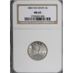 1883 5C No Cents MS65 NGC