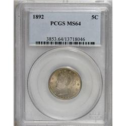 1892 5C MS64 PCGS