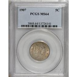 1907 5C MS64 PCGS
