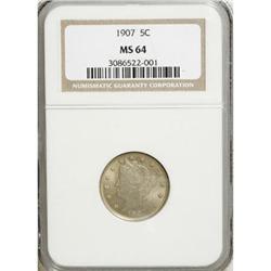 1907 5C MS64 NGC