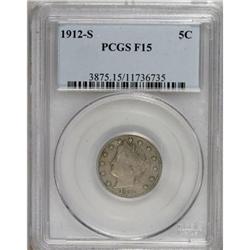 1912-S 5C F15 PCGS