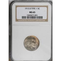 1913-D 5C Type One MS65 NGC