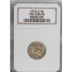 1913-D 5C Type One MS66 NGC