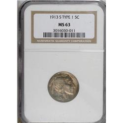 1913-S 5C Type One MS63 NGC