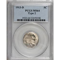 1913-D 5C Type Two MS64 PCGS