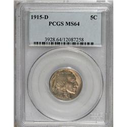 1915-D 5C MS64 PCGS