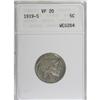 Image 1 : 1919-S 5C VF20 ANACS