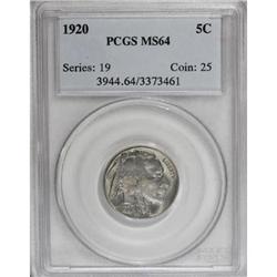 1920 5C MS64 PCGS