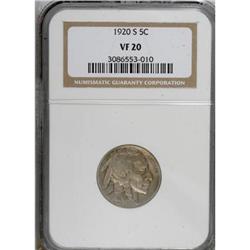 1920-S 5C VF20 NGC
