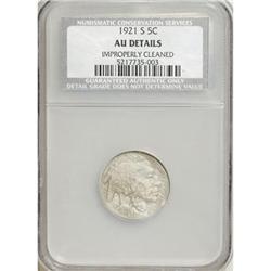 1921-S 5C AU50 CSN