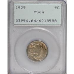 1925 5C MS64 PCGS