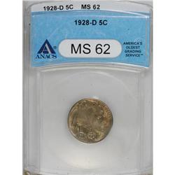 1928-D 5C MS62 ANACS